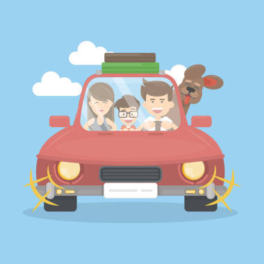 家庭汽車旅行圖片