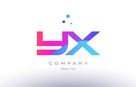 yx y x 创意粉色蓝色现代字母表字母标志图标 temp