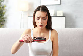 脱发问题的女人照片