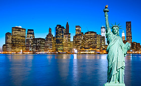 自由女神像。纽约美国