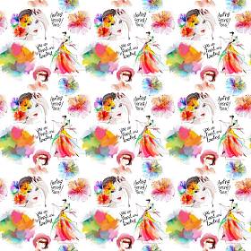 美丽的时尚女孩图案