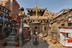 在加德满都的濑户 Machhendranath 神庙