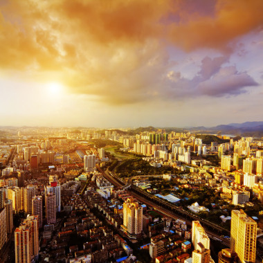 中国的城市图片