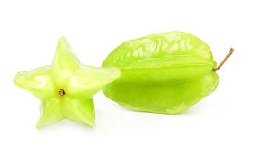 杨桃孤立在白色图片