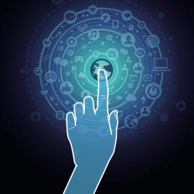 矢量的触摸屏概念照片