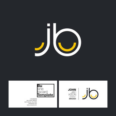 圓的字母商標 Jb圖片