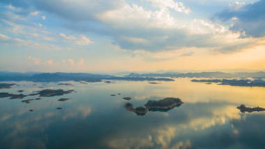 北碧府庞贝日落照片