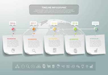 設(shè)計(jì)業(yè)務(wù)概念的信息圖表模板圖片