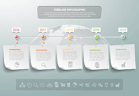 设计业务概念的信息图表模板图片