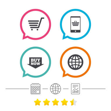 在線(xiàn)購(gòu)物的圖標(biāo).圖片