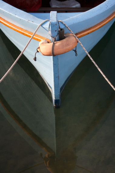 木制船的特寫(xiě)