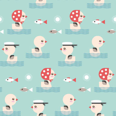 無(wú)縫模式與小鴨.圖片