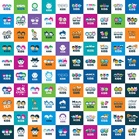 矢量标志孩子图片