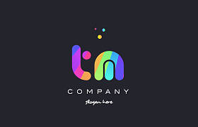 tm t m 色彩虹创意颜色字母表字母标志 ico