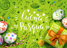 与彩蛋复活节贺卡图片