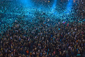 在音乐会上的人群