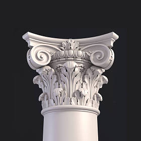 3d 渲染的巴洛克风格 