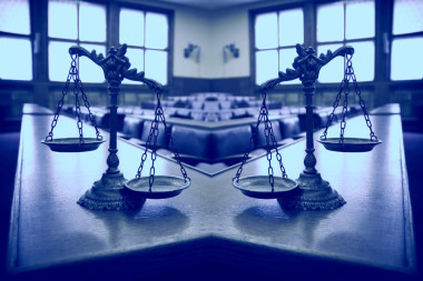 司法的裝飾天平