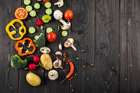 成熟的新鲜蔬菜