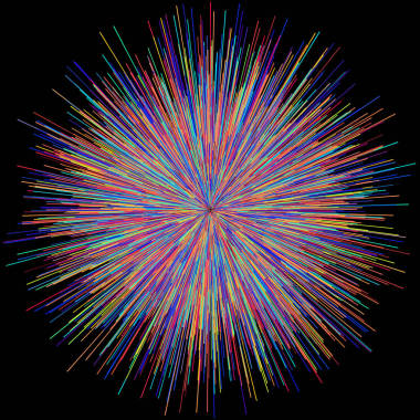 抽象的爆炸爆裂的煙花強光