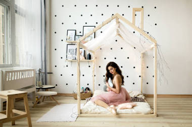 美丽的女孩芭蕾舞班图片