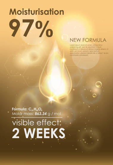 輔酶 Q10 化妝品廣告模板