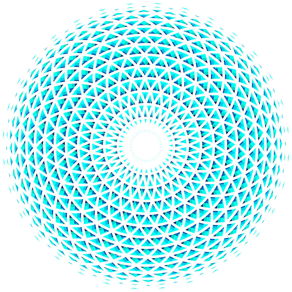 几何眼曼荼罗。多彩的设计元素。矢量说明