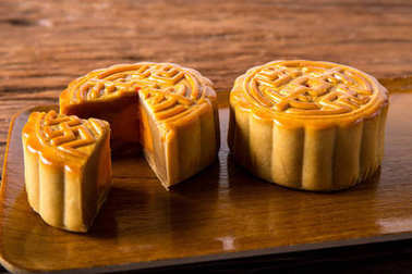 Chinese mooncake Kinesiska Manen Tarta
