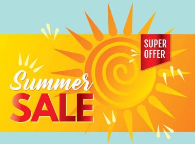 夏季銷售橫幅圖片