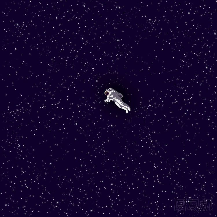 开放太空中的宇航员图片