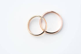 黄金结婚戒指 
