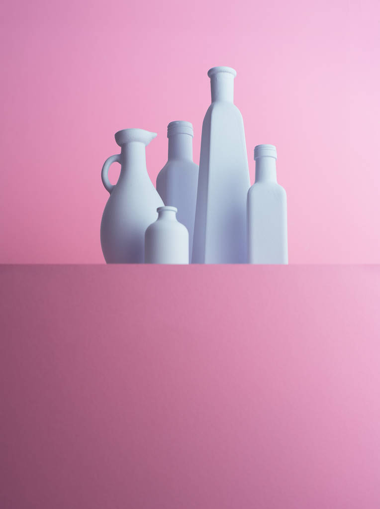 多个类型的包装瓶