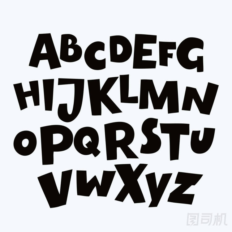 搞笑多彩字母海報(bào)兒童?？蓯?ài)的卡通字母在充滿活力的彩虹的顏色。加粗字體 abc，圓形類型為生日問(wèn)候，嬰兒淋浴卡。矢量字母表 eps10