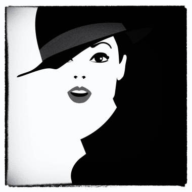 波普藝術(shù)風(fēng)格的時(shí)尚女人.圖片