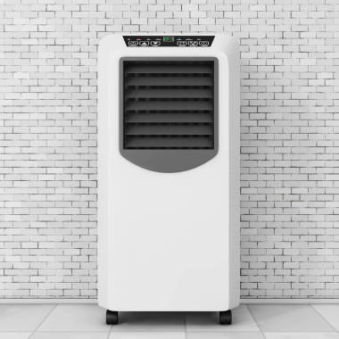 便攜式移動(dòng)房間空氣調(diào)節(jié)器。3d 渲染
