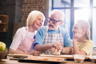 家庭揉面團，圖片