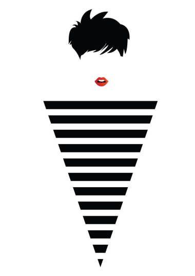 波普艺术风格的时尚女人