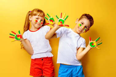 豐富多彩的孩子棕櫚樹(shù)照片