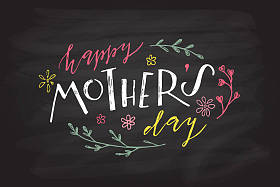 母亲节快乐一天文本图片