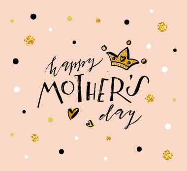 母親節(jié)快樂(lè)一天文本圖片