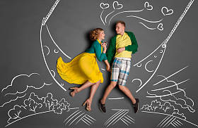 爱情故事概念图片