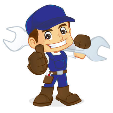 勤雜工攜帶可調(diào)扳手和放棄拇指