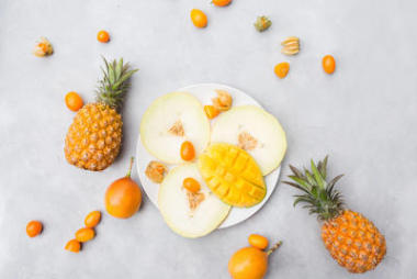 菠蘿、 芒果、 金橘和瓜