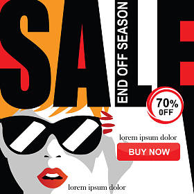 套的时装销售横幅