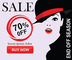 套的时装销售横幅