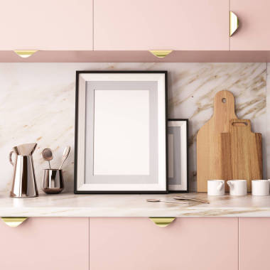 由大理石雕刻的厨房面积 图片