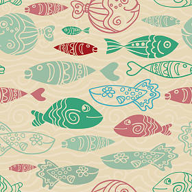 鱼无缝模式图片
