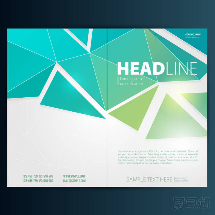 宣傳冊設計模板.圖片