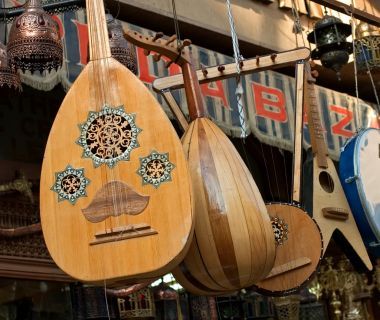 乐器在埃及市集图片