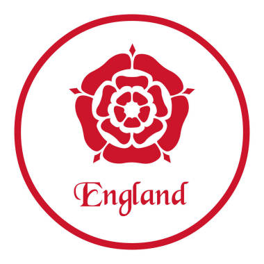 英国国徽与上白色的都铎玫瑰